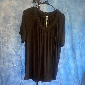 Elegant Black Women's Top sz XL, 3E-128T002